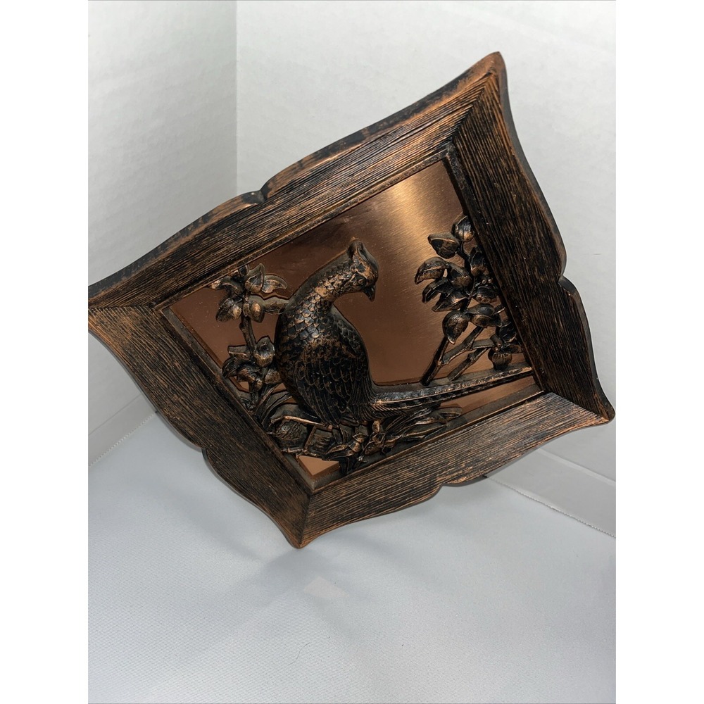 2 Vintage Coppercraft Guild Copper Birds Hanging Wall Art Plaque 3D Decor - Picture 2 of 5